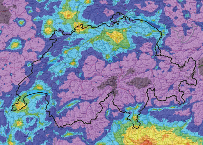 Inquinamento Luminoso in Svizzera