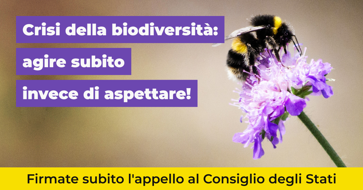 La natura ha bisogno di firme!